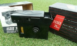 Rare Vintage Essex 35mm Camera Daylight Loading Developing Tank - Boxed.