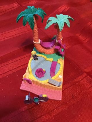 Complete Polly Pocket Palm Tree Playset 1994 Vintage W Doll Bicycle Bluebird