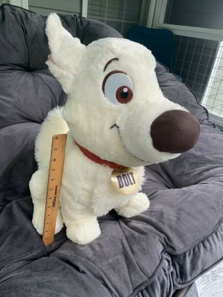 Big Large Jumbo Disney Store Bolt Plush Stuffed Animal Rare