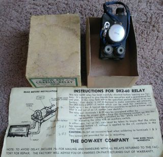 Dow - Key Dk2 - 60 115vac Coaxial Switch Relay Coax Vintage Ham Radio Dk 60 Rare