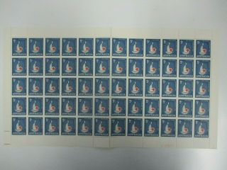 Pre Decimal Stamps: Full Sheet Mnh - Rare (q81)