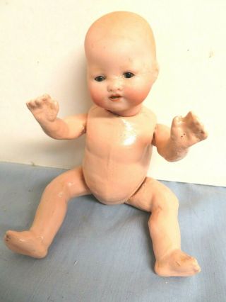 Antique 6.  5 " Bisque Head Composition Body Baby Doll Germany Armand Marseille