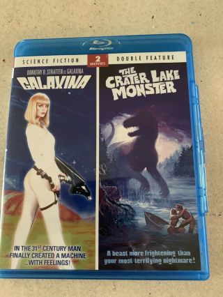 Galaxina/the Crater Lake Monster (blu - Ray Disc,  2011) Rare Oop