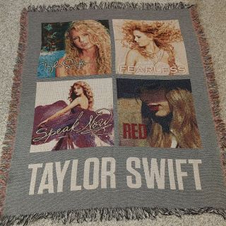 Rare Taylor Swift Platinum Album Cover Blanket Throw Collector 