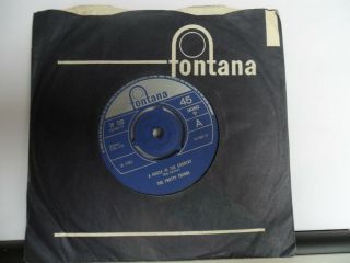 The Pretty Things.  A House In The Country.  Rare.  Fontana.  7 " Vinyl.  45 Rpm