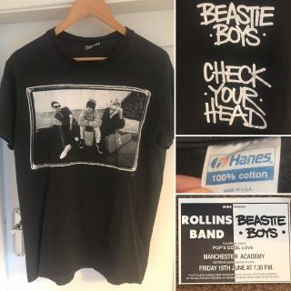 Beastie Boys 92 Check Your Head Tour T Shirt And Gig Flyers Og Rare
