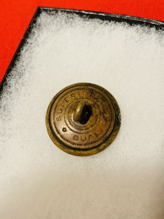 VERY RARE Authentic Confederate CSA Coat Button CS US Civil War 3
