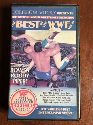 The Best Of Wwf Volume 10 Coliseum Home Video Vhs 1987 Wwe Rare