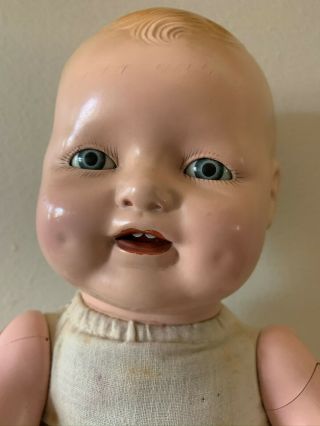 Antique Composition Baby Doll 18 " E.  I.  H.  Co Inc Baby Dimples Rare