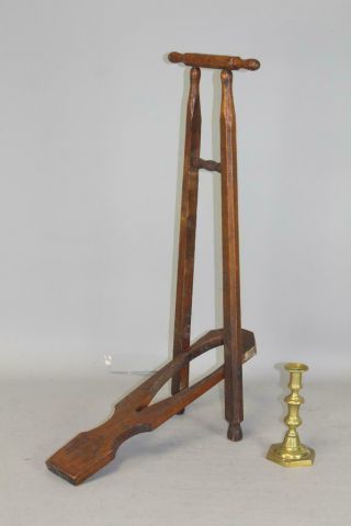 Extremely Rare Formal Philadelphia 18th C Folding Boot Jack In Surface