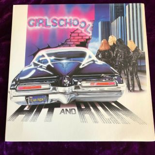 RARE 1981 GIRLSCHOOL HIT AND RUN LP 1ST US PRESS STIFF EX,  /NM UK METAL PUNK KBD 2