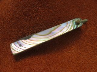 Vintage Antique Folding Pocket Knife Abalone Pearl File 1920s Usa Fob Wow