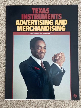 Rare Texas Instruments Advertising & Merchandising Brochure Ti - 99/4a Bill Cosby