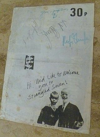 The Stranglers Very Rare Fully Signed 