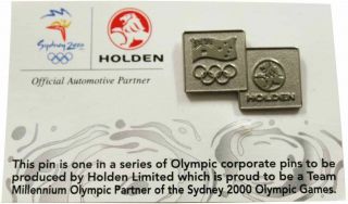 Holden Sydney 2000 Olympic Games Pin Collectable Rare Badge
