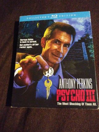 Psycho Iii Collectors Edition Blu Ray,  Rare Oop Slipcover Shout Factory