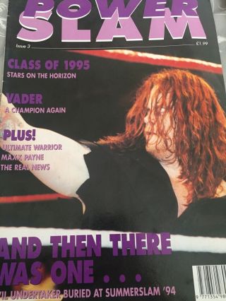 WWF rare Power Slam Magazines Issues 1 - 3 Rare 1990’s Wrestling WWE 3