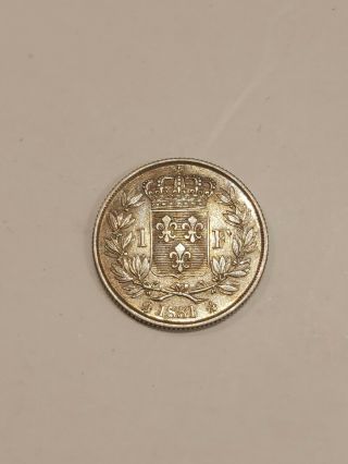 Franc Argent Silver Rare Henri V 1831 Pretendant 2