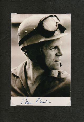 Paul Frere Hand Signed Period Portrait Photograph Rare Le Mans 24 1960