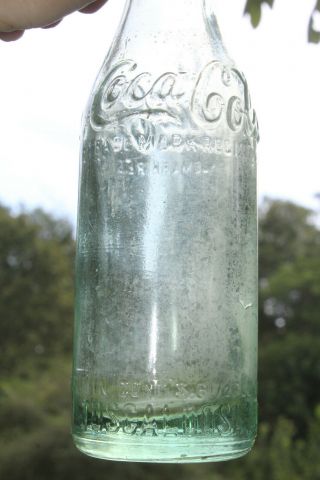 Straight Side Coca Cola Bottle Tuscaloosa Alabama Ala Al Shoulder Script Rare