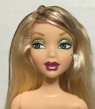 Barbie My Scene Delancey Doll Green Eyes Restyled Highlighted Hair Rare