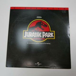 Jurassic Park Widescreen Laserdisc Spielberg 1994 Thx Dolby Digital Ultra Rare