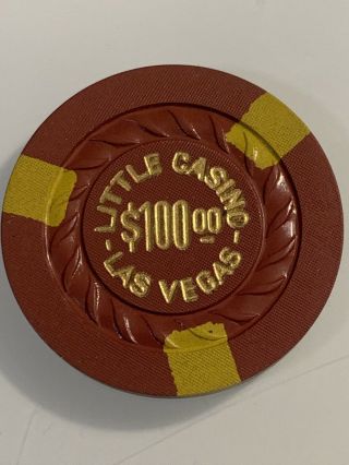 Rare Little Caesars $100 Casino Chip Las Vegas Nevada 3.  99