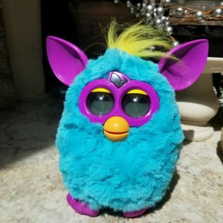 Furby Boom 2013 Interactive Electronic Toy Teal & Purple - Rare