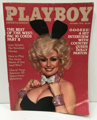 Playboy October 1978 Dolly Parton Marcy Hanson Centerfold Cheryl Tiegs Good Rare