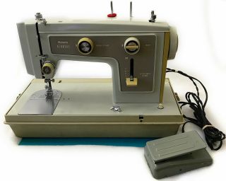 Sears Kenmore 148 Heavy Duty Metal Zigzag Sewing Machine & Case Vintage / Rare