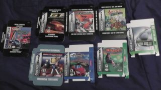 8 Rare Gba Store Display Boxes Only Nintendo Variants Game Boy Advance