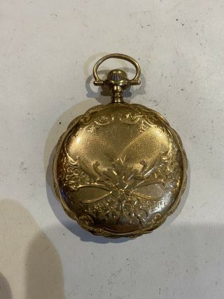 Waltham Rare Antique Pocket Watch 6 Size Gold Fill Hunting Case Runs