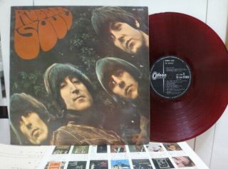 The Beatles / Rubber Soul,  Rare Red Wax Japan Orig.  1st Press Odeon 1966 Lp Ex,