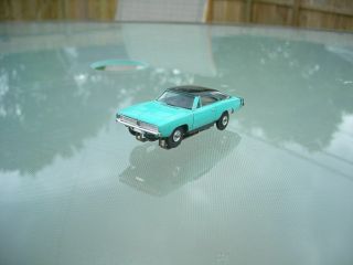 Aurora - T/jet Very Rare Early Version Dodge Charger Turquoise/black Complete
