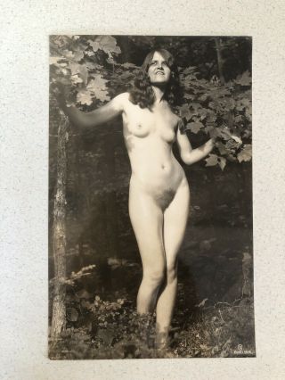 Rare 1923 Nude Naturist Woman Woods Arundel Holmes Nicholls Litho Print