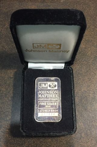 Johnson Matthey Wagner Precious Metals Promotion 1 Oz Silver Bar Rare.