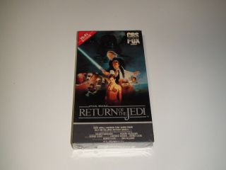 Rare 1986 Star Wars Return Of The Jedi Vhs Cbs Fox Realease Near