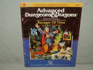 Ad&d 1st Ed Adventure Module - I8 Ravager Of Time (rare From 1986 And Vg)