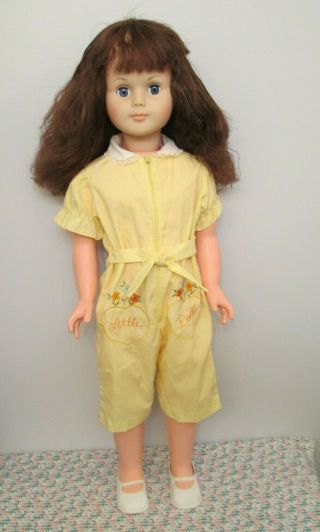 Lifesize Vintage All Vinyl/plastic Toddler Baby Doll By Eegee,  Made In Taiwan