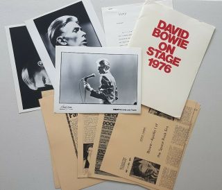 David Bowie Station Tour Rca 1976 Us Promo Photos Press Kit Very Rare