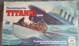 Rare 1976 The Sinking Of The Titanic Board Game By Ideal Toy Corp 100 Complete