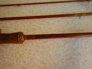 Rare Phillipson Paragon 29 8’6’’ Bamboo Fly Rod 5 Hdh 3 Piece With An Extra T