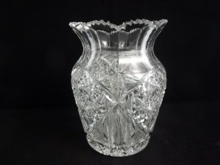 Antique American Brilliant Cut Glass Vase ABP (item B4) 3