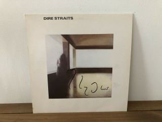 Dire Straits Dire Straits 1978 Record Hand Signed By Mark Knopfler Rare Vinyl