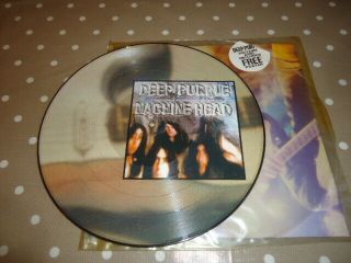 Rare Deep Purple Machine Head Picture Disc,  Nm Audio,  Poster Limited Rock