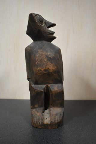 Antique Outsider Artist Folk Art Carved Figural Sculpture Figure 2