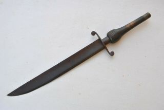 Vintage Rare Colonial American Spanish Steel Hunting Plug Bayonet Knife Dagger