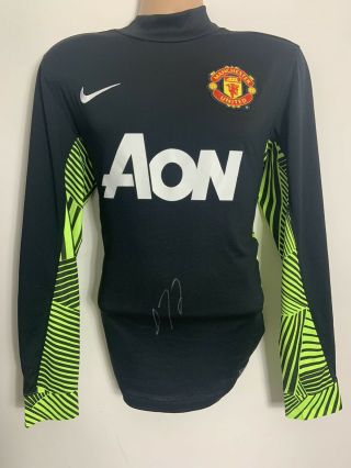 Rare David De Gea Manchester United Signed Goalkeeper Shirt,  Proof