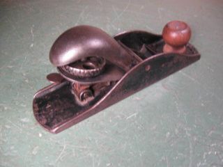 OLD VINTAGE STANLEY WOODWORKING TOOLS RARE EARLY BLOCK PLANE NO.  120 3