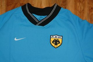 Rare 2001 - 2002 AEK Athens Football Shirt Trikot Camiseta Medium BNWT 3